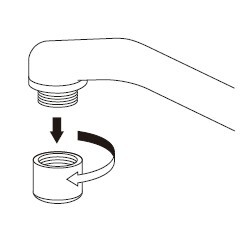 アダプター取外し